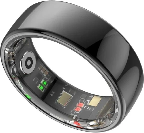 Išmanusis žiedas Powerton SMART RING PRO, juodos spalvos, 9 dydis