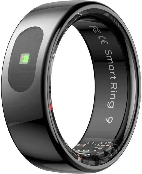 Išmanusis žiedas Powerton SMART RING PRO, juodos spalvos, 9 dydis