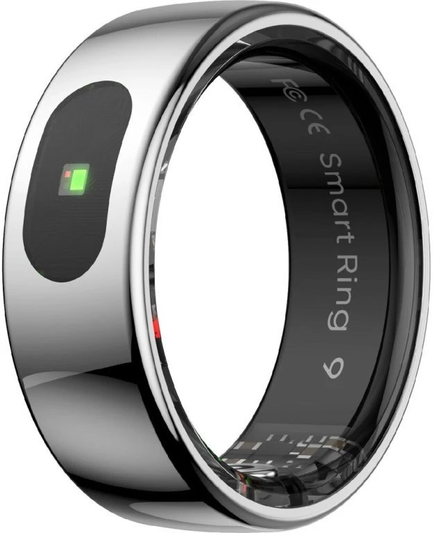 Išmanusis žiedas Powerton SMART RING PRO, sidabro spalvos, 11 dydis