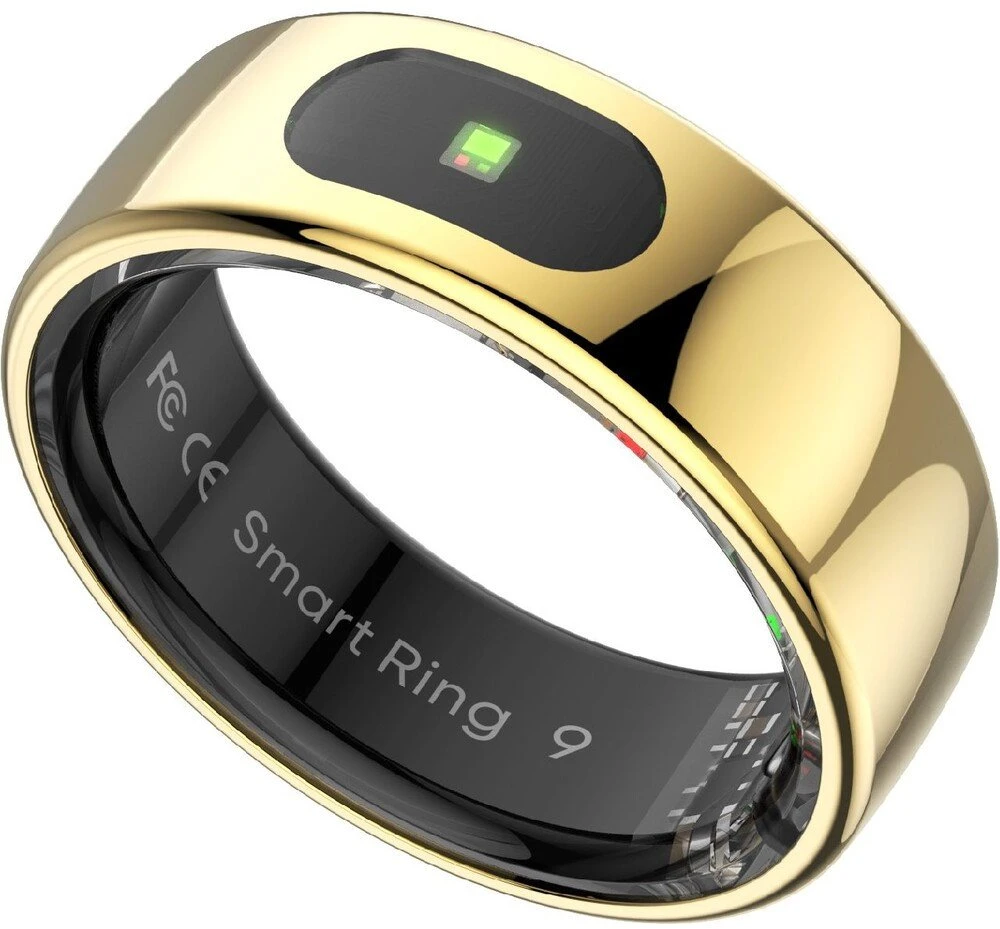 Išmanusis žiedas Powerton SMART RING PRO, aukso spalvos, 8 dydis