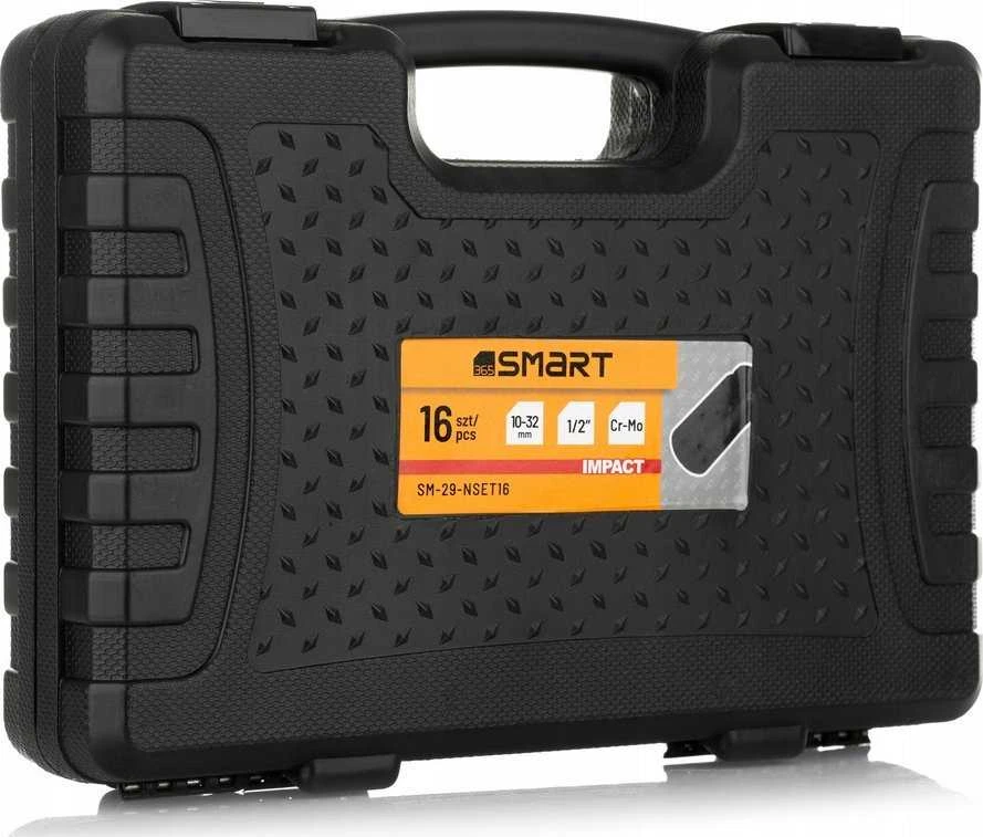 Smart Ilgų smūginių galvučių rinkinys 1/2" 10-32 mm [16 vnt.]