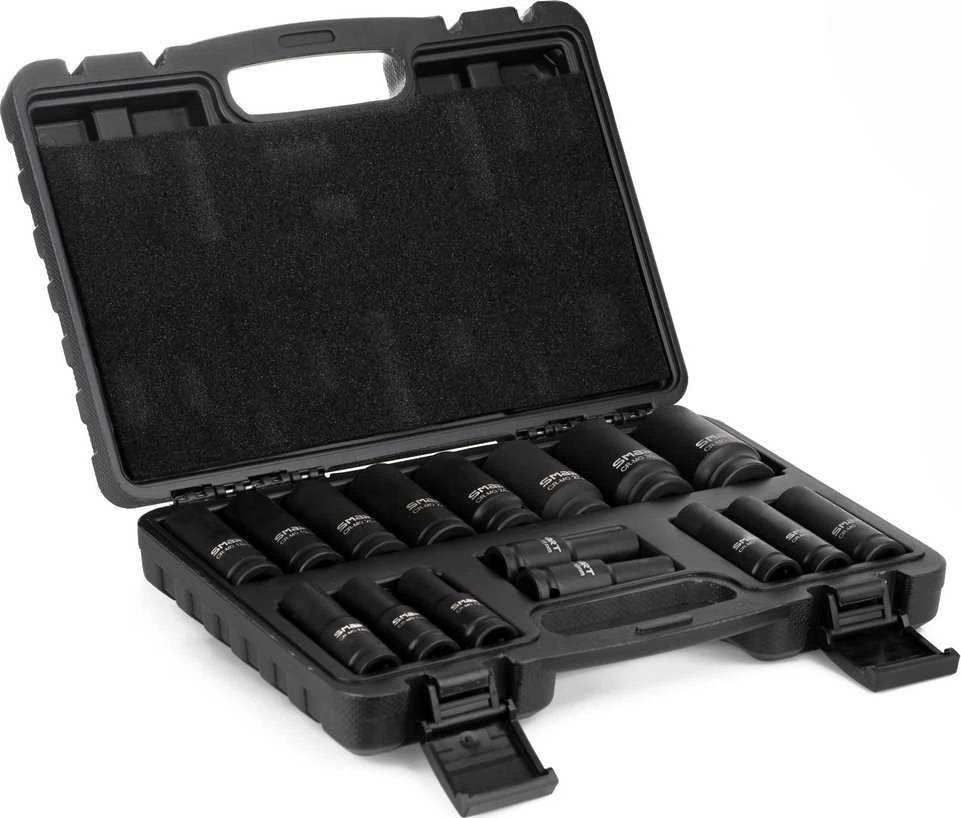 Smart Ilgų smūginių galvučių rinkinys 1/2" 10-32 mm [16 vnt.]