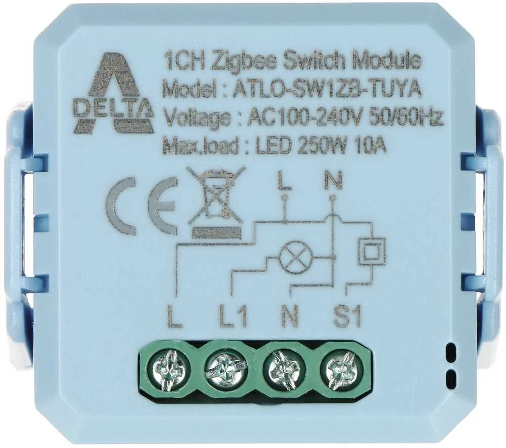 SMART SWITCH ATLO-SW1ZB-TUYA ZigBee, Tuya Smart