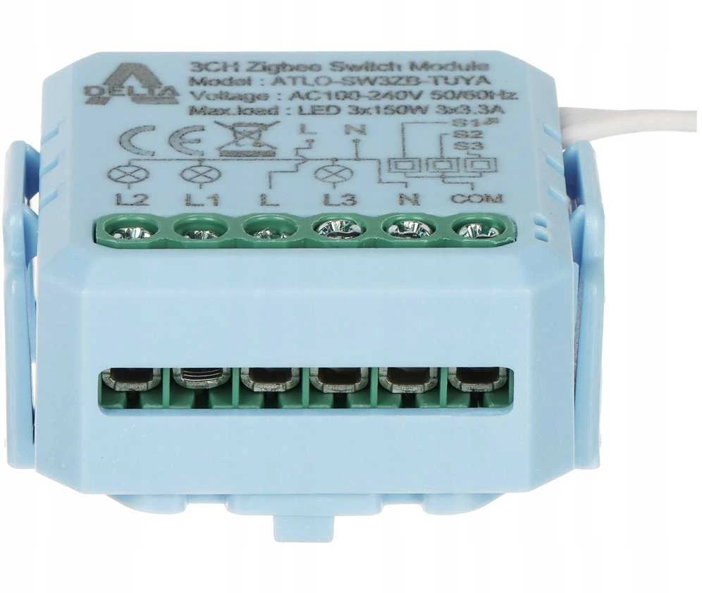 SMART SWITCH ATLO-SW3ZB-TUYA ZigBee, Tuya Smart