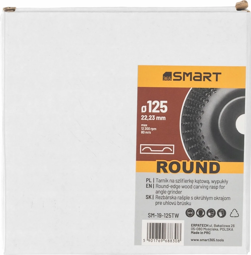 SMART365 šlifuoklis, išgaubtas, 125x22,23 mm 19-125TW