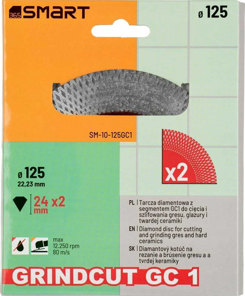 SMART365 šlifuotas deimantinis diskas gc1 125 mm smart365