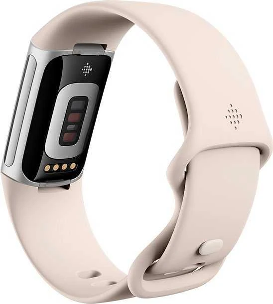 Išmanioji apyrankė Fitbit Charge 6, Sidabro spalvos korpusas su kreminės spalvos apyranke