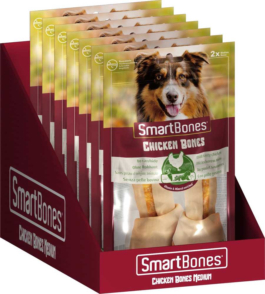 Skanėstas šunims SmartBones Medium Chicken, 0.158 kg, 2 vnt.