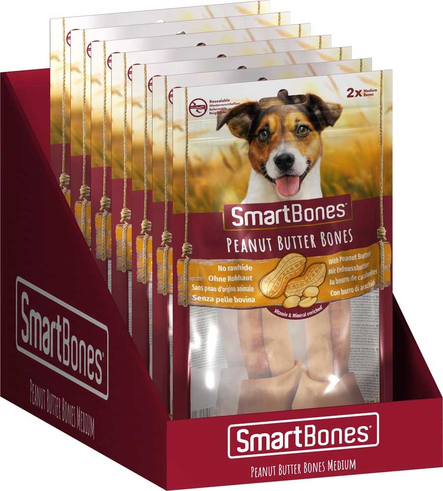 Skanėstas šunims SmartBones Peanut Butter, 0.158 kg, 2 vnt.