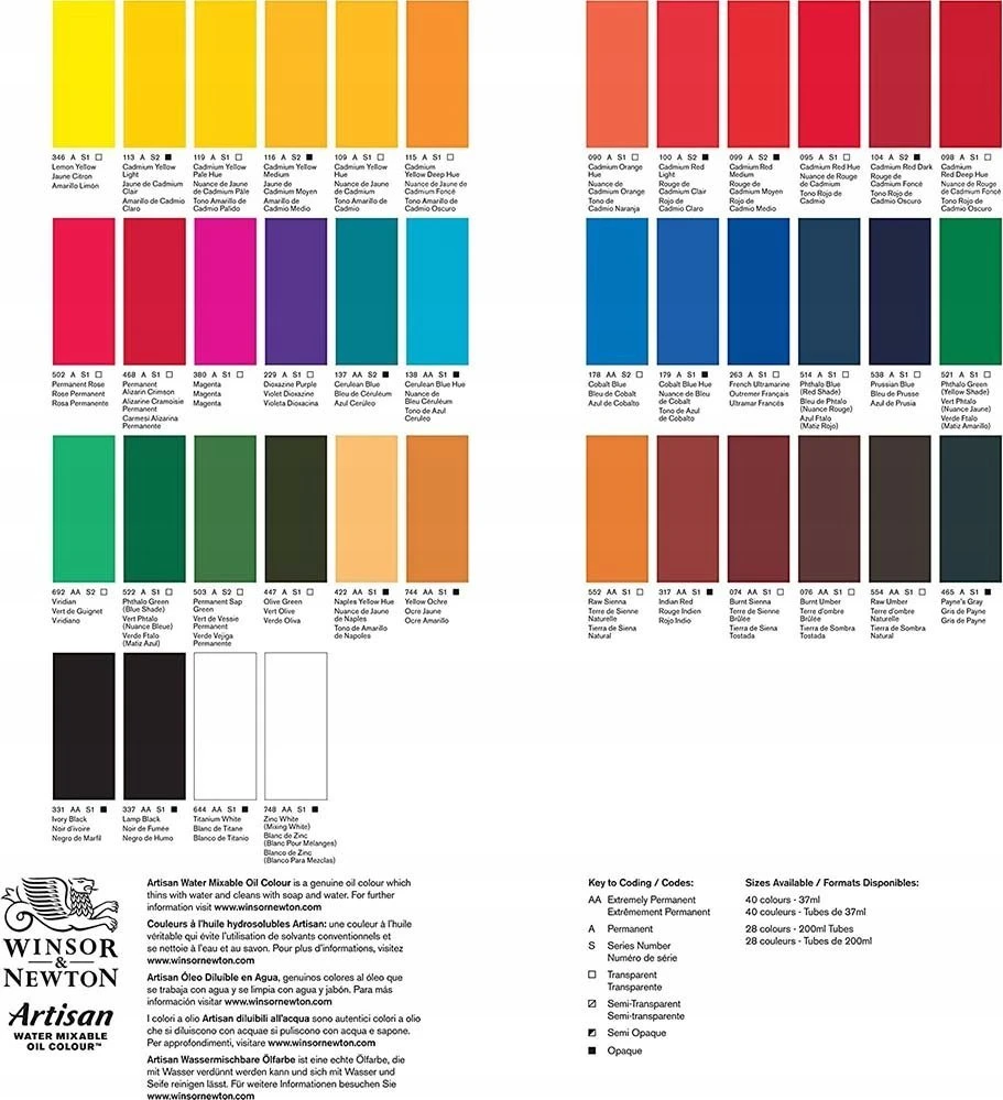Winsor Newton Aliejiniai dažai Artisan 37ml 337 S1 Lamp Juodas