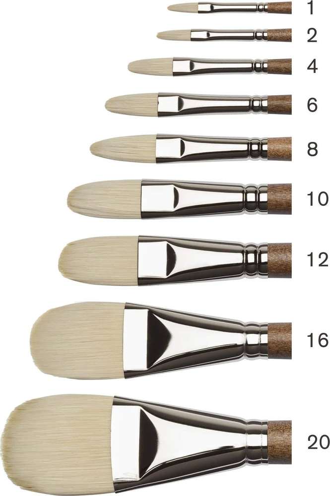 SmartMax ARTISTS' OIL SYNTHETIC HOG BRUSH FILBERT SIZE 8