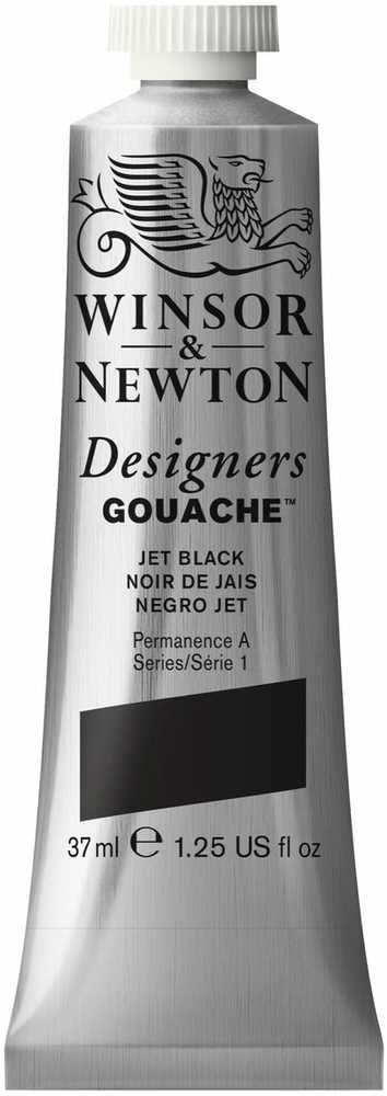 SmartMax Designers Gouache 37ml Jet Juodas 335