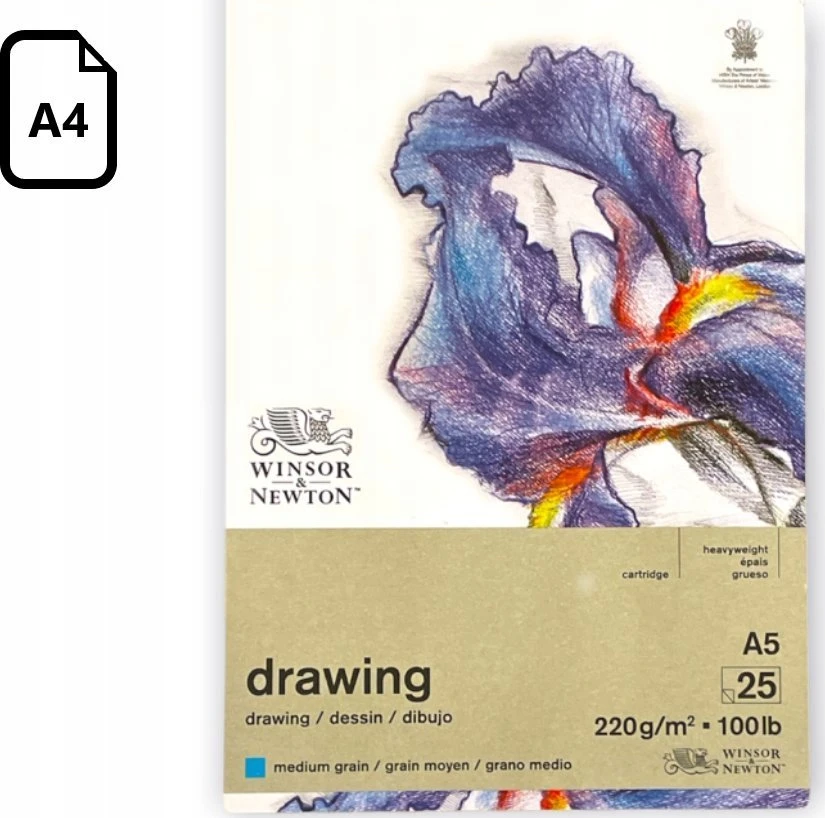 SmartMax Drawing pad medium A4, 220g, 25 pages