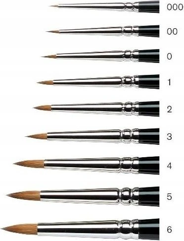 SmartMax Kolinsky sable brush series 7 miniature No. 7-000