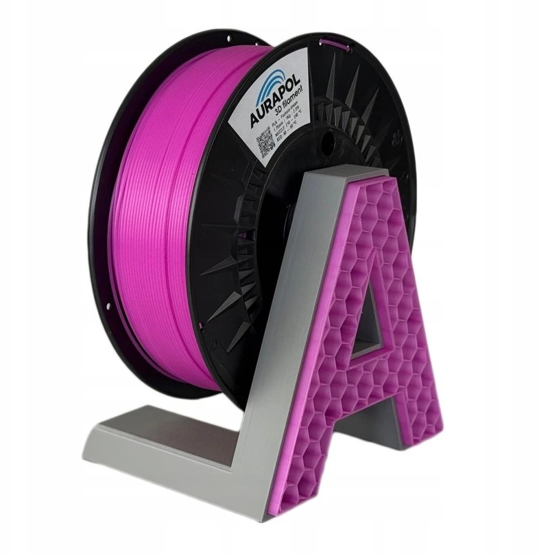 Smartprint AURAPOL PLA pusiau permatoma gija 1.75 mm 1kg – Fuksija / Dream