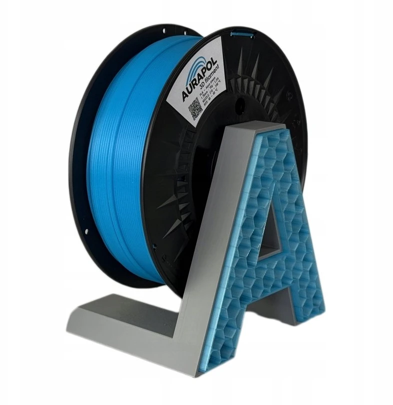 Smartprint AURAPOL PLA pusiau permatoma gija 1.75mm 1kg - Aqua Dream