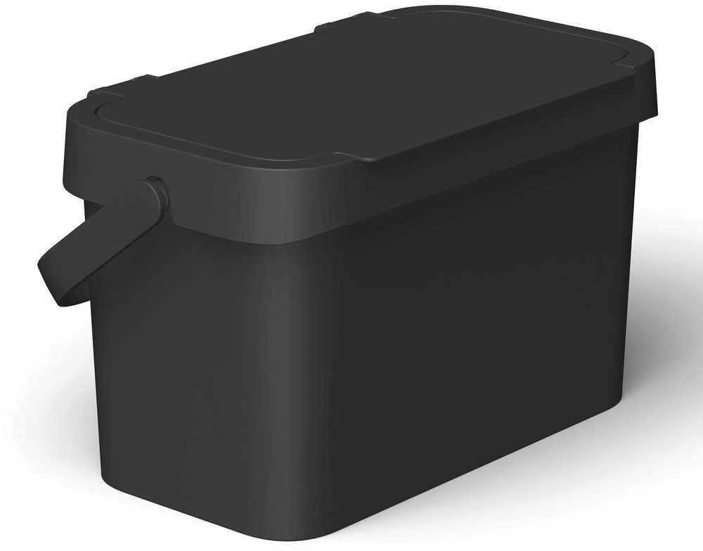 SMARTSTORE Šiukšliadėžė bio atliekų juoda 5l