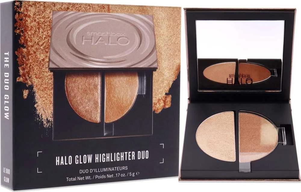 „Smashbox Halo Healthy Glow“ šviesinamųjų šviestuvų paletė „Golden Pearl“, 5 g
