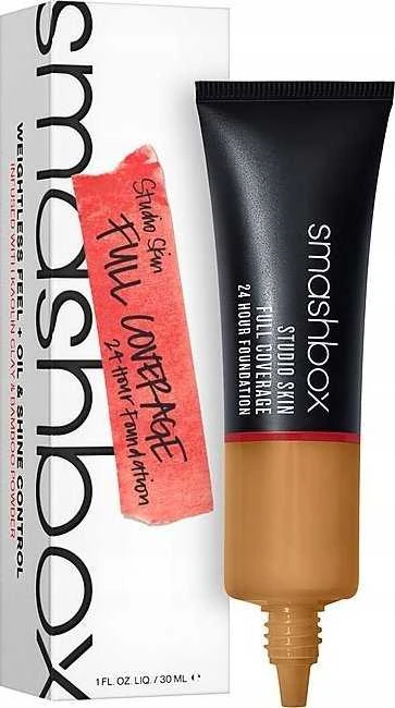 „Smashbox Studio Skin High Cover“ skystas makiažo pagrindas, 2.2, šviesiai, vidutiniškai šiltas ir persikinis, 30 ml