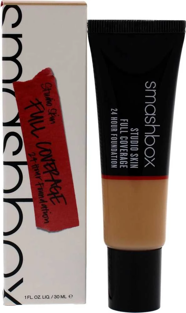 „Smashbox Studio Skin High Cover“ skystas makiažo pagrindas, 2.4, šviesus-vidutinis, šiltas ir persikinis, 30 ml