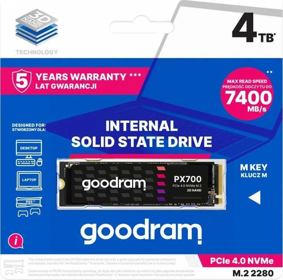 GOODRAM SSD PX700 M.2 PCIe 4x4 4TB MAŽmeninė prekyba