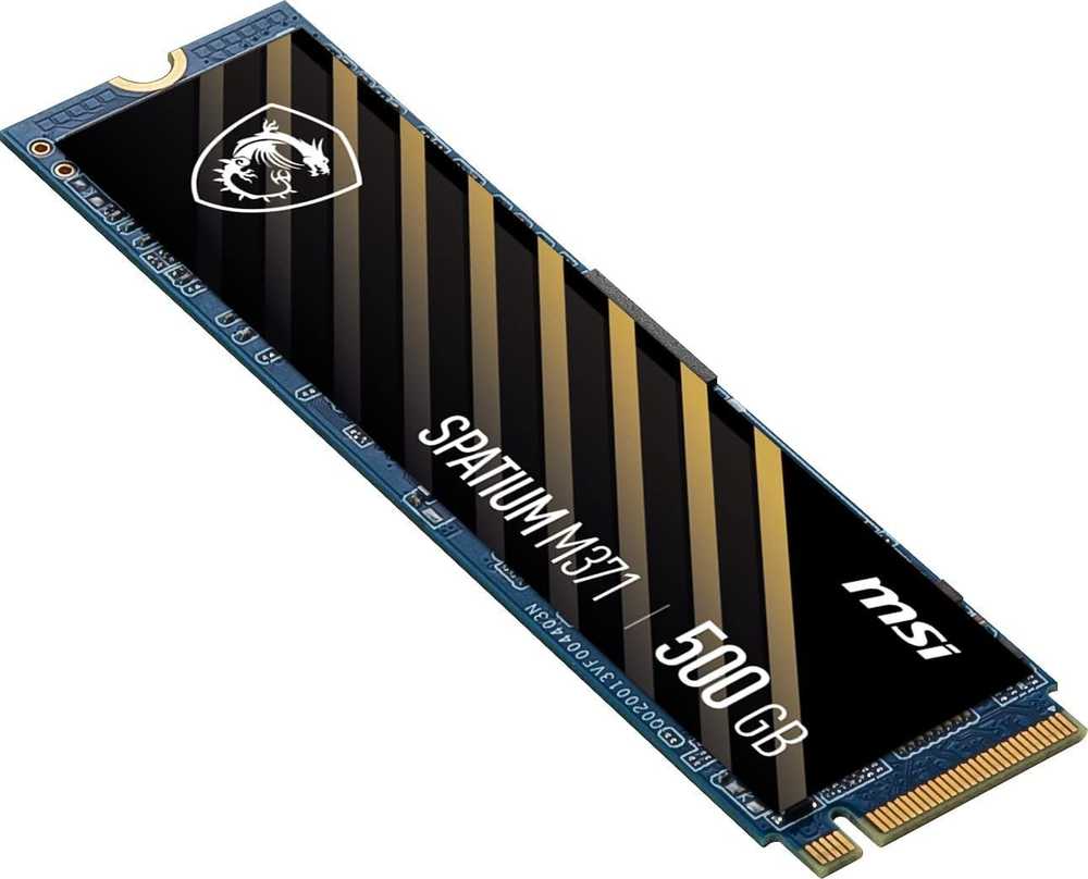 Kietasis diskas - MSI SPATIUM M371 500 GB NVMe M.2 PCIe 3.0
