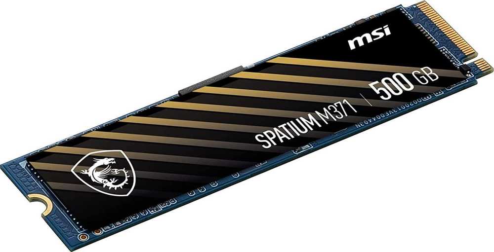 Kietasis diskas - MSI SPATIUM M371 500 GB NVMe M.2 PCIe 3.0