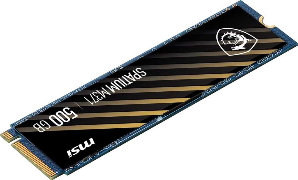 Kietasis diskas - MSI SPATIUM M371 500 GB NVMe M.2 PCIe 3.0