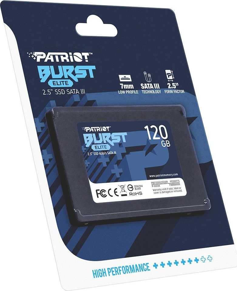 Kietasis vidinis diskas SSD Patriot Burst Elite 120 GB 2.5" SATA III