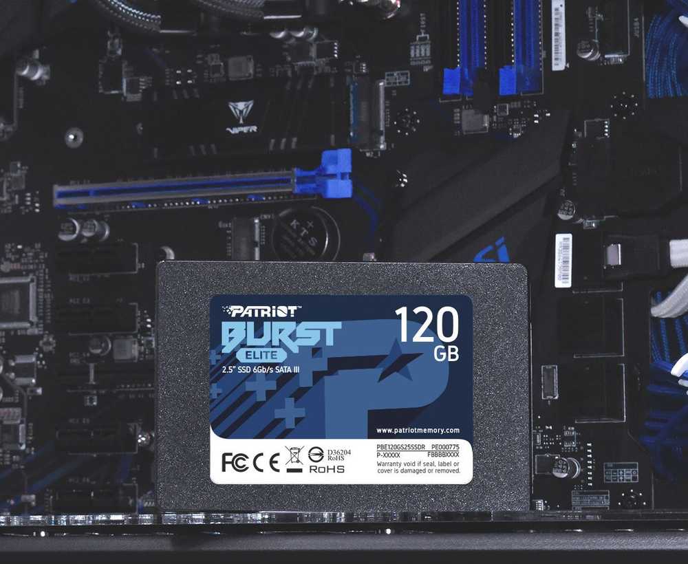 Kietasis vidinis diskas SSD Patriot Burst Elite 120 GB 2.5" SATA III