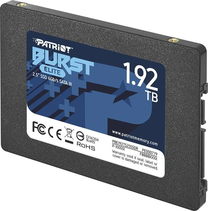 Kietasis vidinis diskas SSD Patriot Burst Elite 1.92 TB 2.5" SATA III
