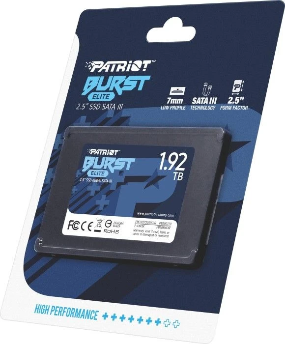 Kietasis vidinis diskas SSD Patriot Burst Elite 1.92 TB 2.5" SATA III