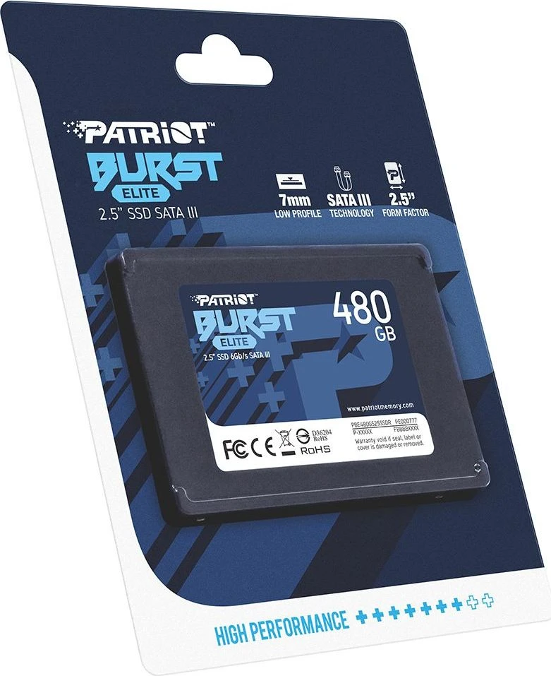 Kietasis vidinis diskas SSD Patriot Burst Elite 480 GB 2.5" SATA III
