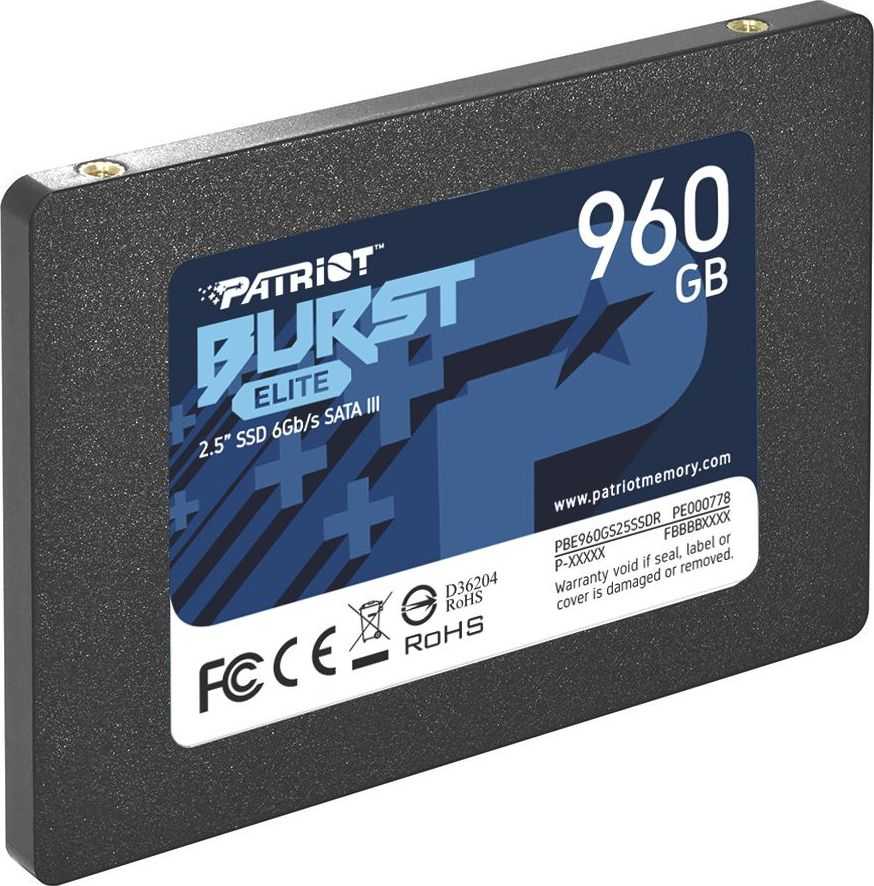 Kietasis vidinis diskas SSD Patriot Burst Elite 960 GB 2.5" SATA III