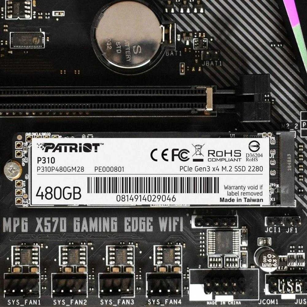 PATRIOT P310 480GB M2 2280 PCIe SSD NVME