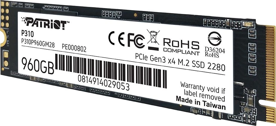PATRIOT P310 960GB M2 2280 PCIe SSD NVME