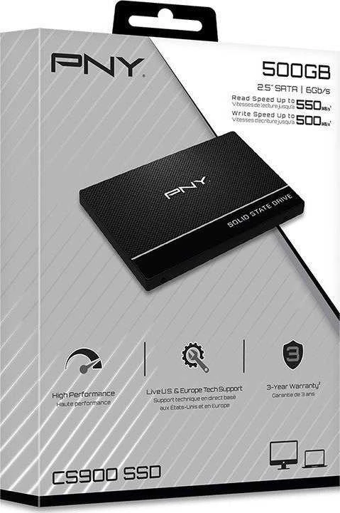 Kietasis diskas - PNY CS900 2.5" 500 GB 3D TLC