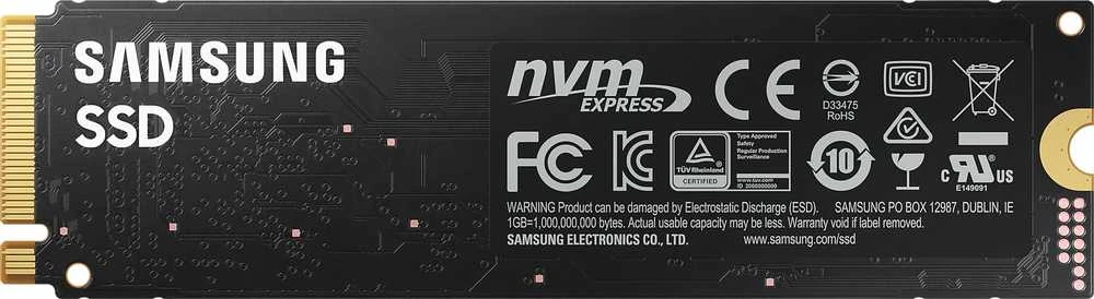 Kietasis diskas SSD Samsung 980/250 GB/SSD form factor M.2 2280/SSD sąsaja M.2 NVME/Rašymo greitis 1300 MB/s/Skaitymo greitis 2900 MB/s/MZ-V8V250BW