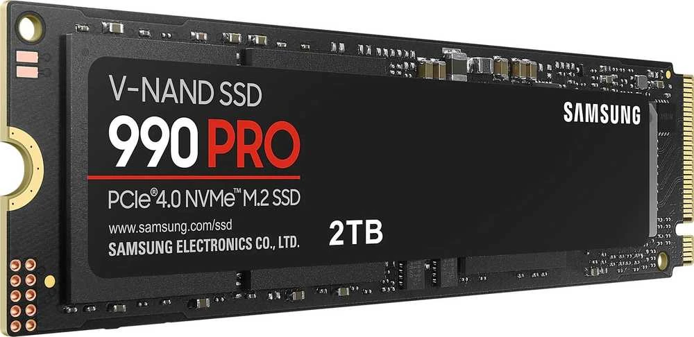 Kietasis diskas Samsung 990 PRO 2000 GB, SSD form factor M.2 2280, SSD sąsaja PCIe Gen4x4, Rašymo greitis 6900 MB/s, Skaitymo greitis 7450 MB/s