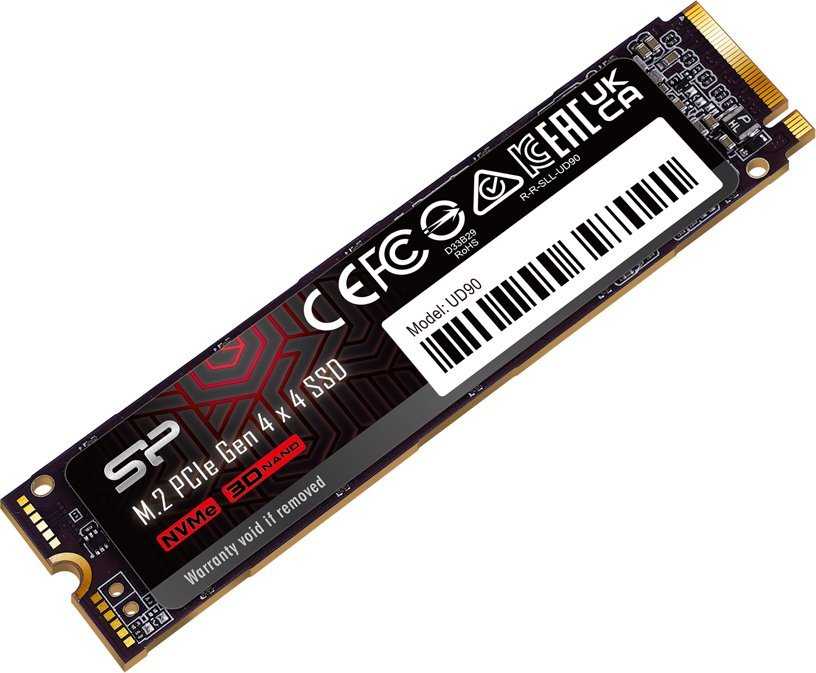 Diskas SSD Silicon Power UD90 4TB M.2 2280 PCI-E x4 Gen4 NVMe (SP04KGBP44UD9005)