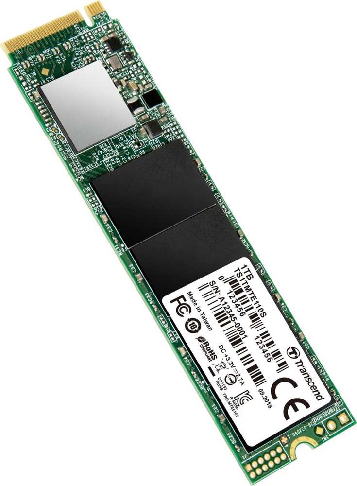 Dysk SSD Transcend 110S 2TB M.2 2280 PCI-E x4 Gen3 NVMe (TS2TMTE110S)