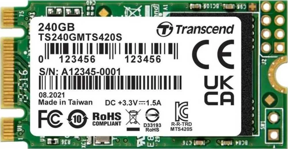 TRANSCEND 240GB M.2 2242 SSD SATA3 TLC