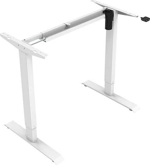 Neutralle Smėlio ir baltos spalvos rašomasis stalas 140 cm x 75 cm