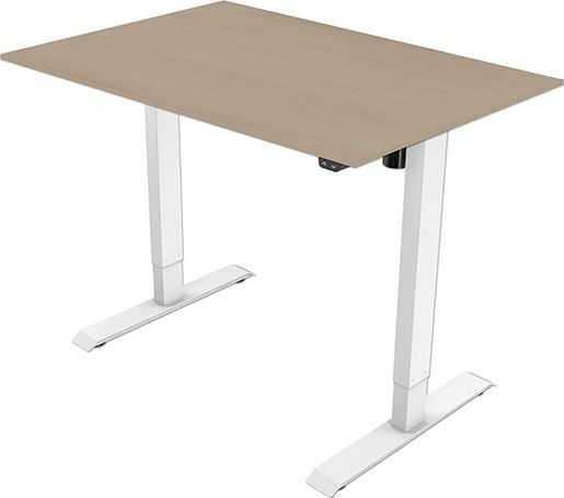 Neutralle Smėlio ir baltos spalvos rašomasis stalas 140 cm x 75 cm
