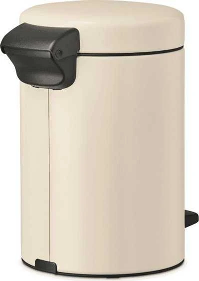 Brabantia Šiukšlių dėžė su pedalu „NewIcon“, 3 l, švelnios smėlio spalvos