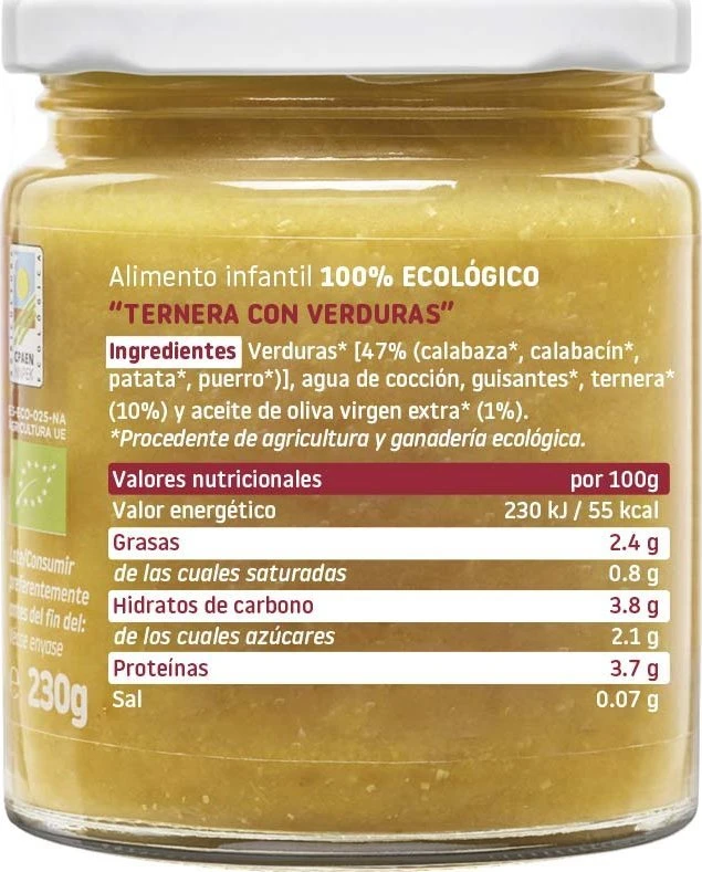 Smileat Potito Bio veršiena su daržovėmis 230g