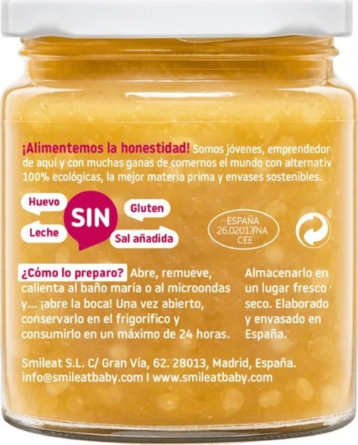 Pietūs vaikui Lęšiai su quinoa Jar 10m+ 230G Smileat