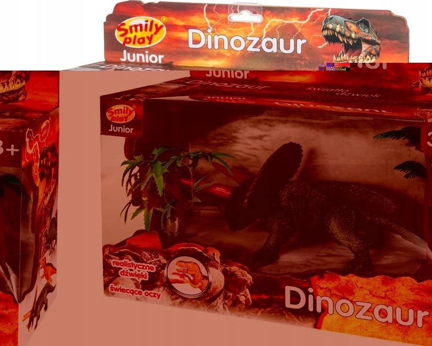 *SMILY DINOSAUR ST. garsas, 25 cm, tiranozauras