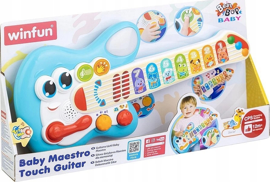 Smily Winfun kūdikių gitarėlė „Maestro Touch“