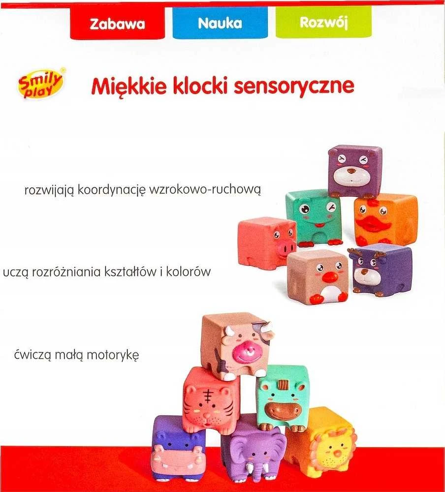 SMILY PLAY SP84490 minkšti sensoriniai blokai